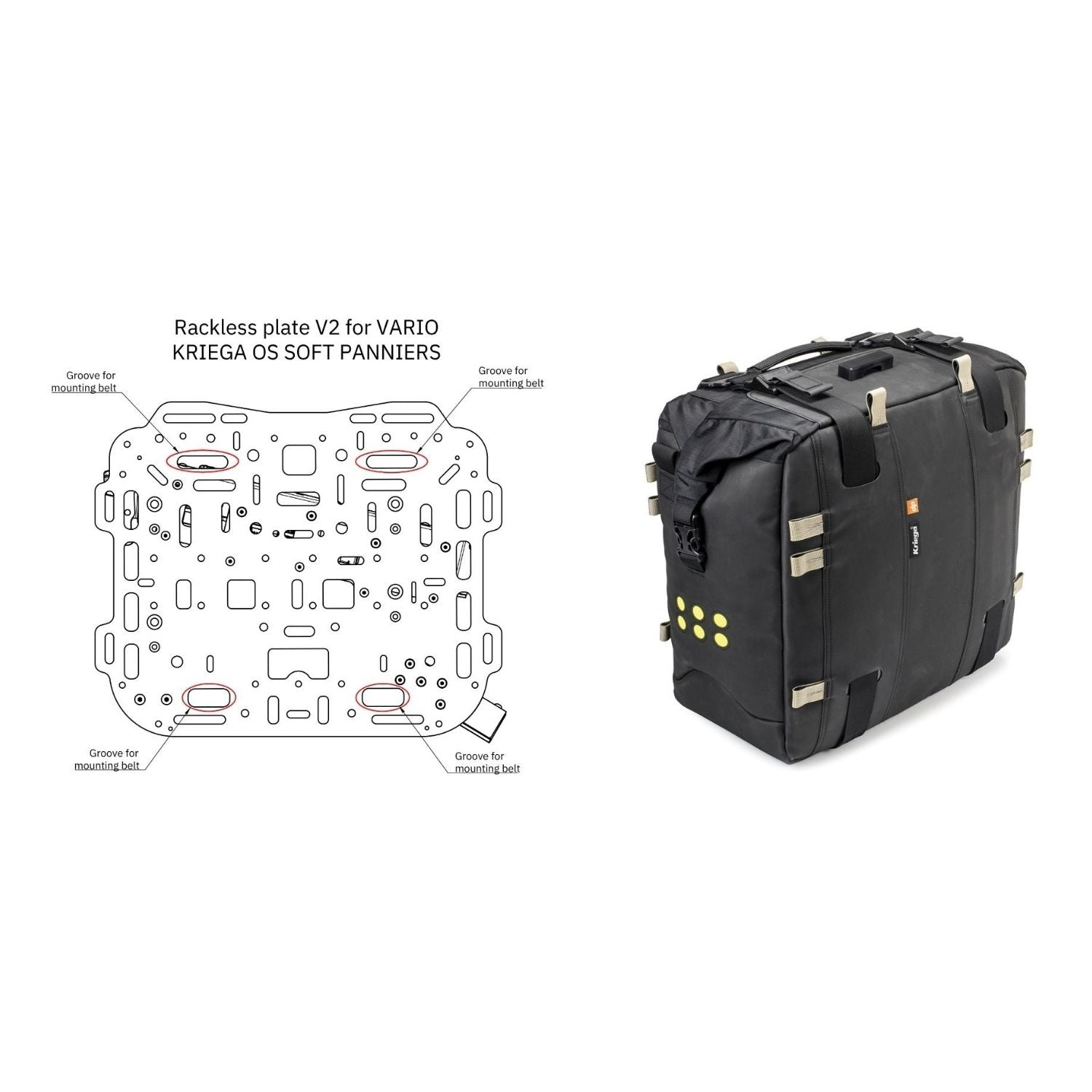 Rackless plate V2 for VARIO - APDURO