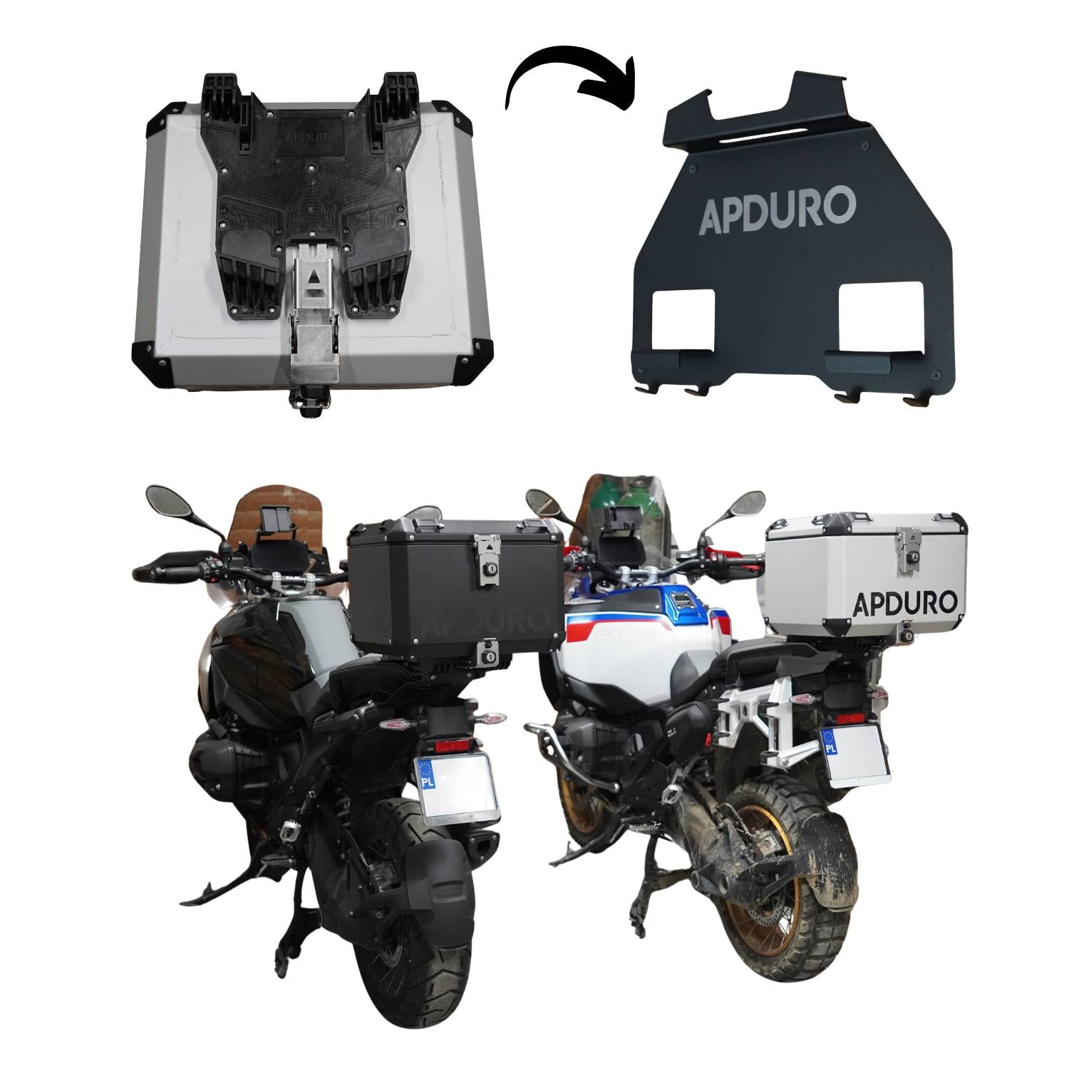Wall Bracket for APDURO Zerorack™  Topcase & Luggage Plate