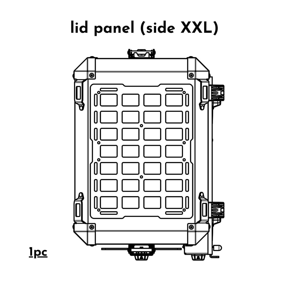 APDURO MOLLE Panel for Side Case - Modular Luggage Attachment System