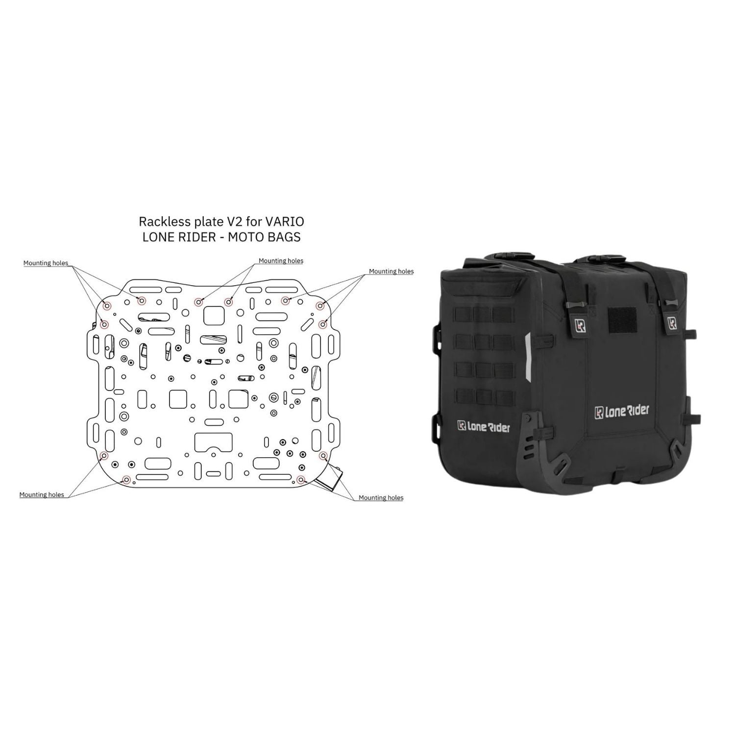 Rackless plate V2 for VARIO - APDURO