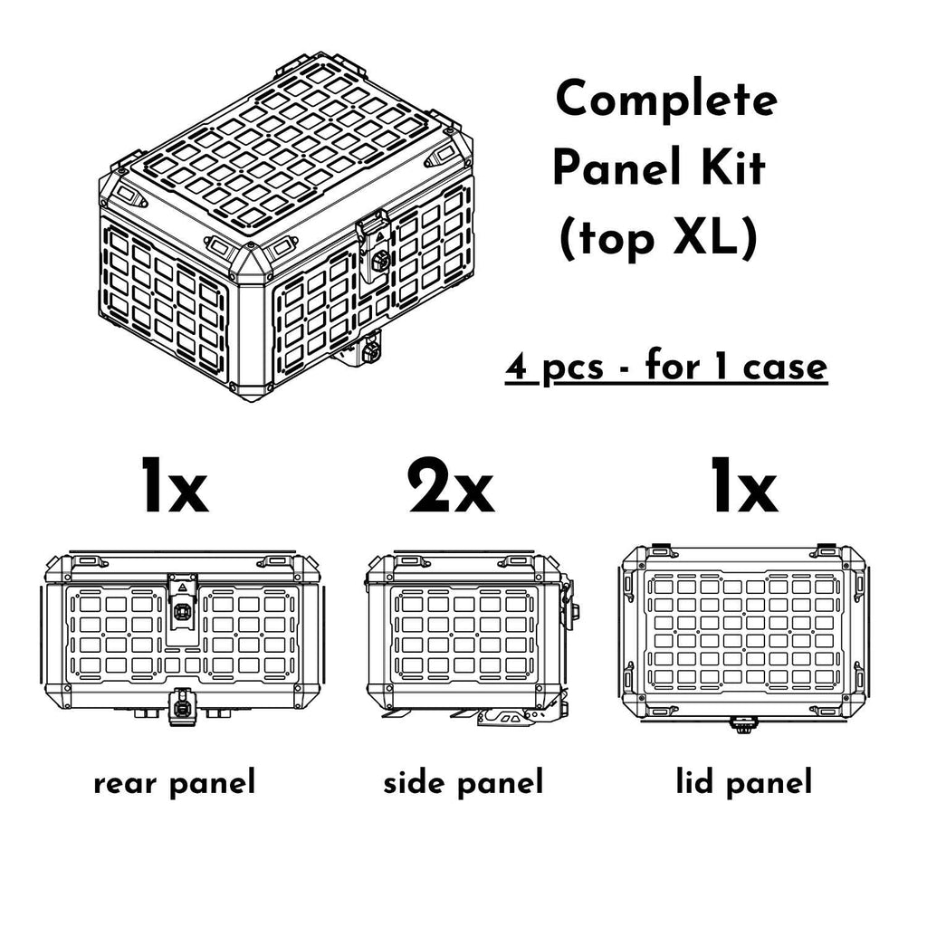 APDURO MOLLE Panel for Topcase - Modular Luggage Attachment System