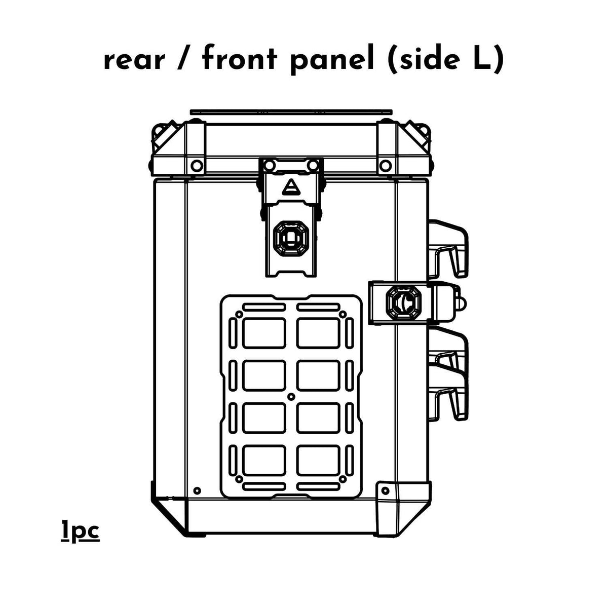 APDURO MOLLE Panel for Side Case - Modular Luggage Attachment System