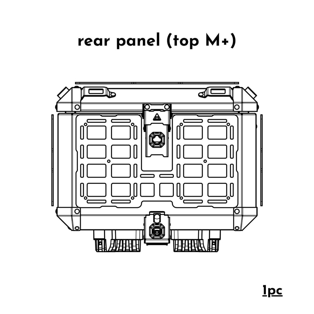 APDURO MOLLE Panel for Topcase - Modular Luggage Attachment System