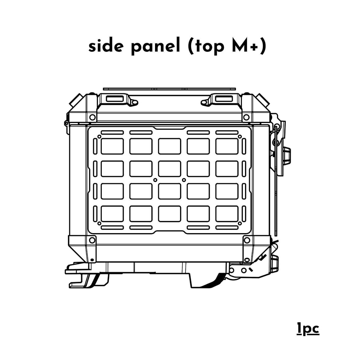 APDURO MOLLE Panel for Topcase - Modular Luggage Attachment System